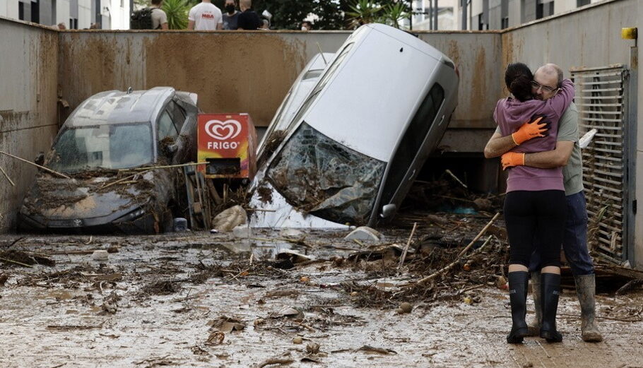 Πλημμυρες στην Paiporta, Βαλενθια, Ισπανια@EPA, Biel Alino