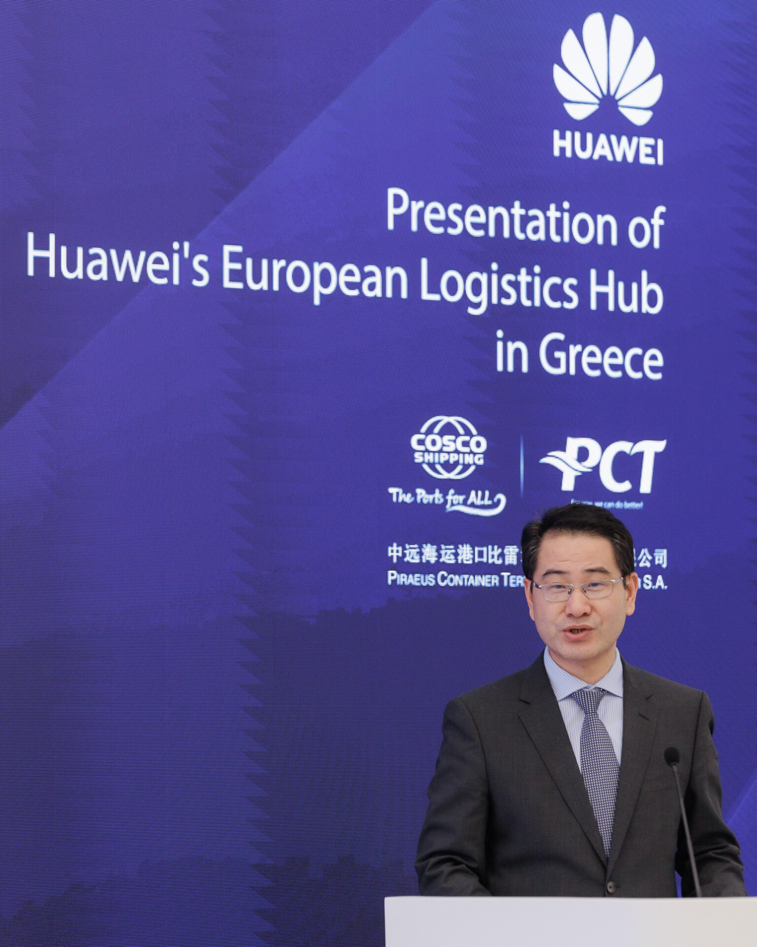 Ο Head of Huawei European Supply Chain, κ. Jerry Cai © ΔΤ