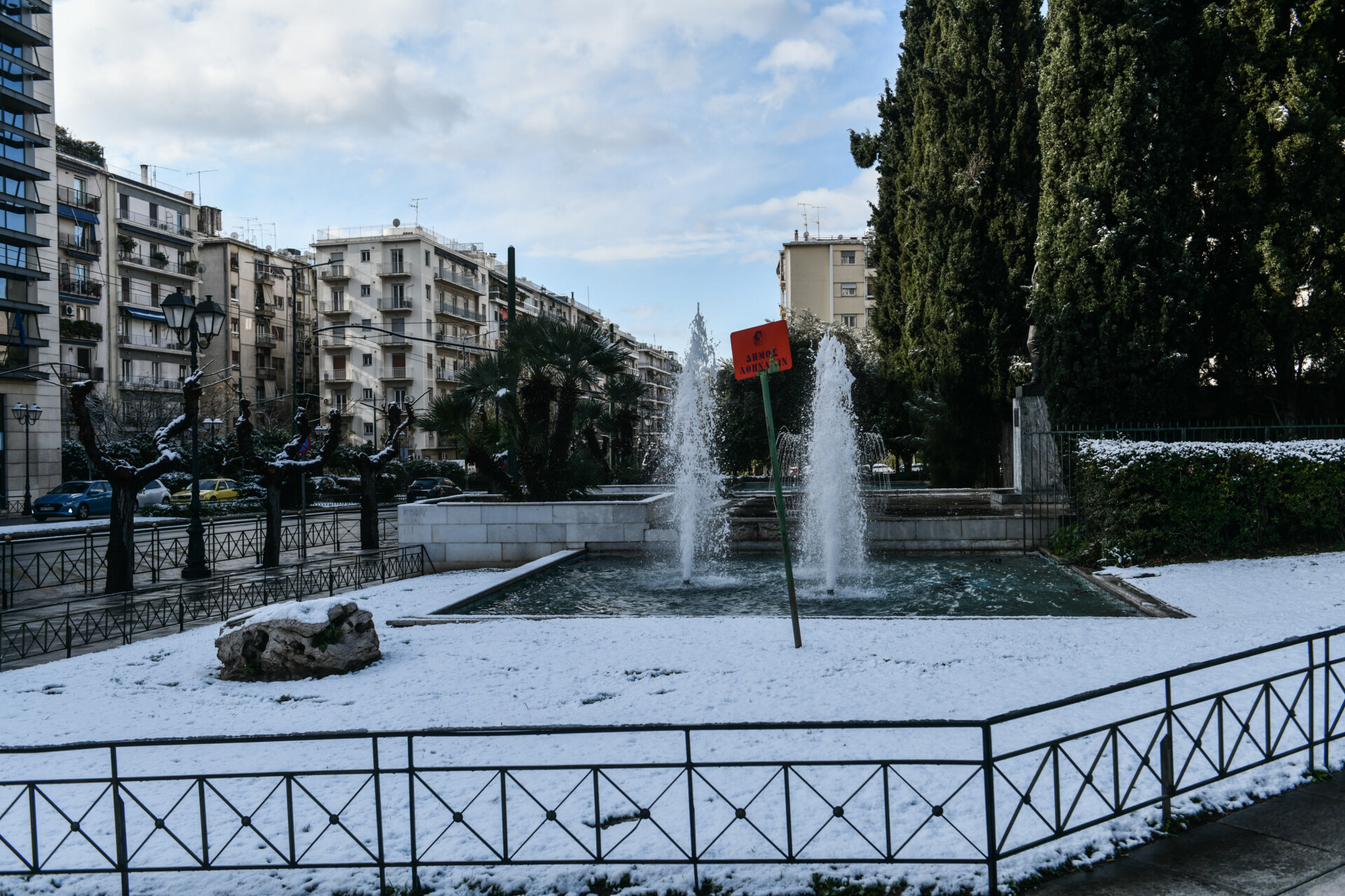 χριστουγεννα αθηνα χιονια