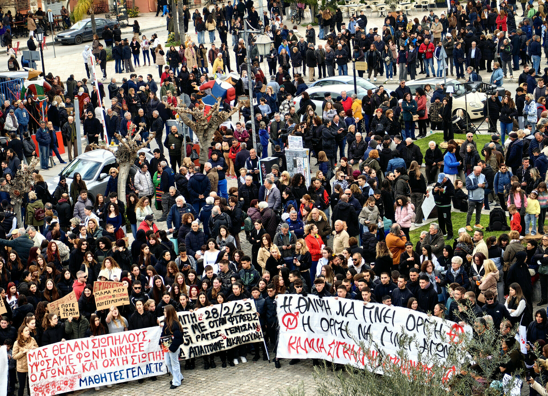 Συγκέντρωση στο Ναύπλιο για τα Τέμπη © InTime